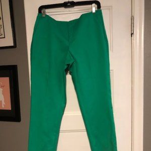 Cynthia Steffe Classic Skinny Trouser Size 8, Green
